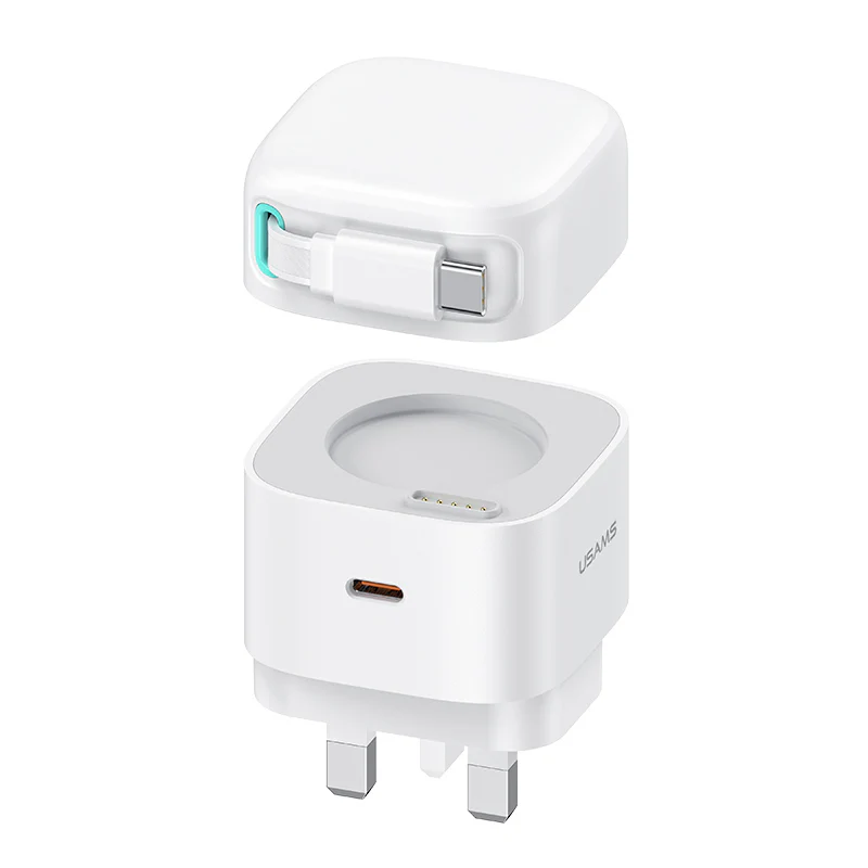 ZEERA Magnetic Modular GaN Wall Charger with Built-in Retractable Charging Cable for iPhone, MacBook Pro,iPad Pro - Image 6