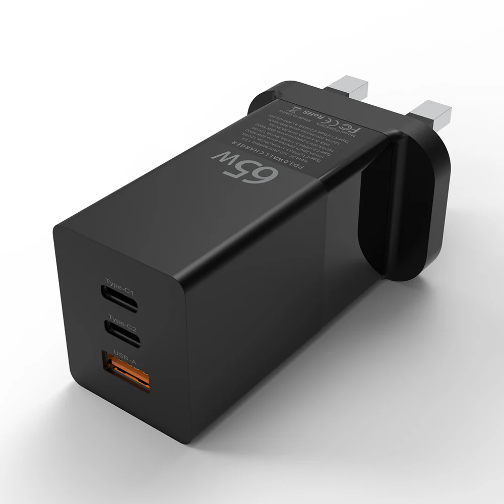ZEERA 65W Fast Charging PD GaN Wall Charger /Power Adapter for iPhone 14 Pro Max, MacBook Pro,iPad Pro - Image 6
